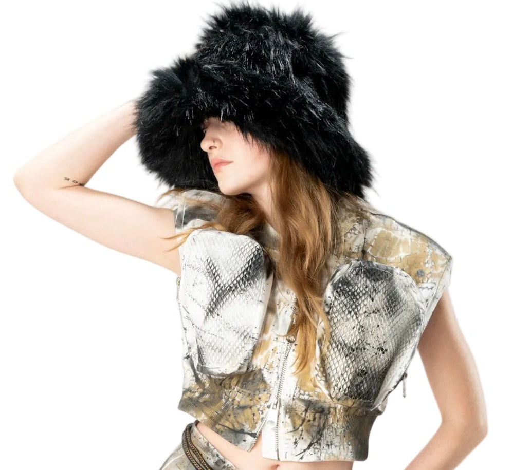 Look 13 —  Sculpted Sleeveless Jacket & Mini Skirt Set