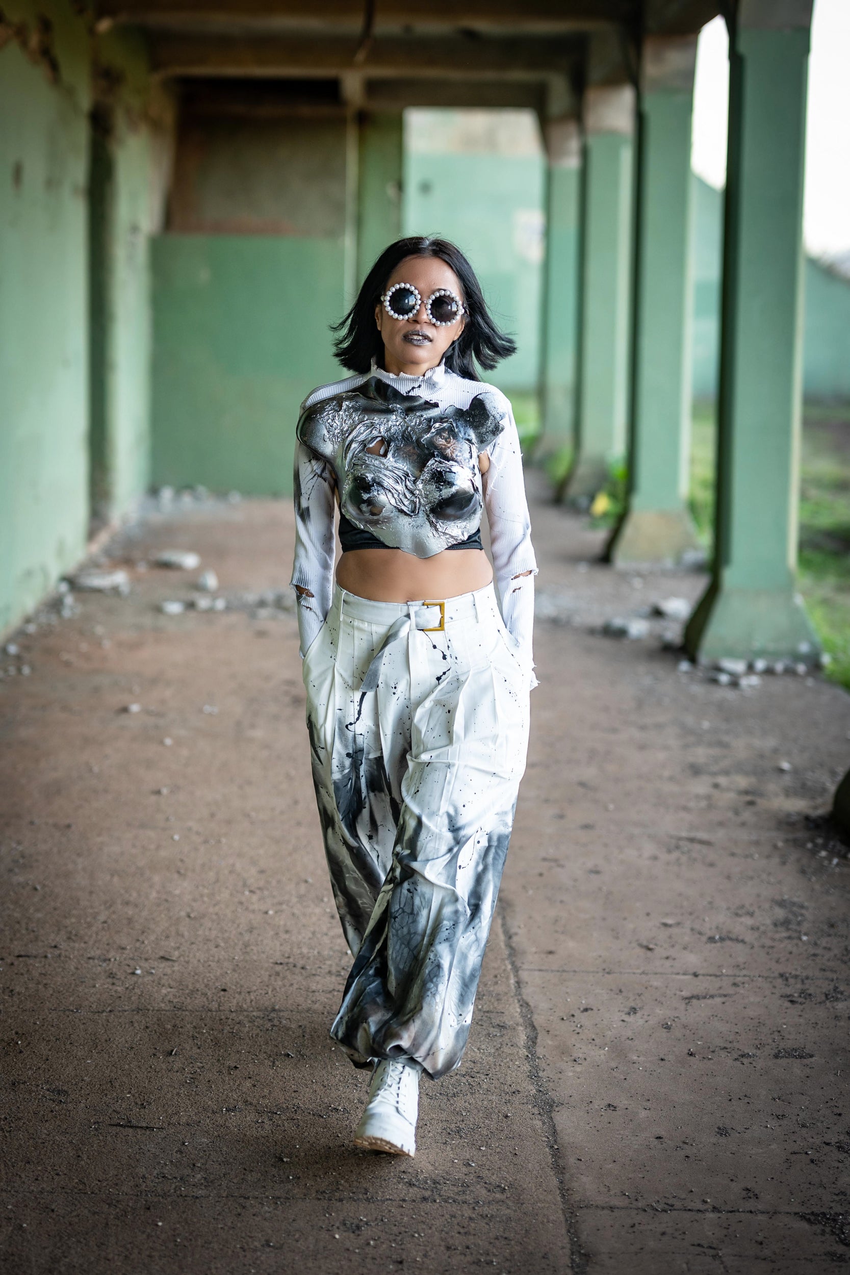 Look 05 —  Wide-Leg Trousers